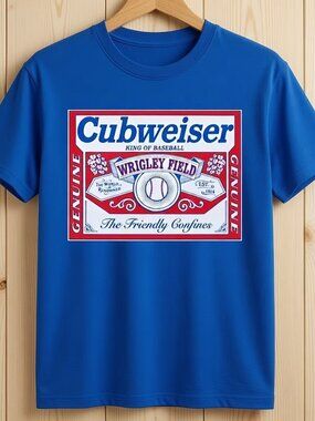 Cubweiser Chicago Baseball Beer Parody T-Shirt